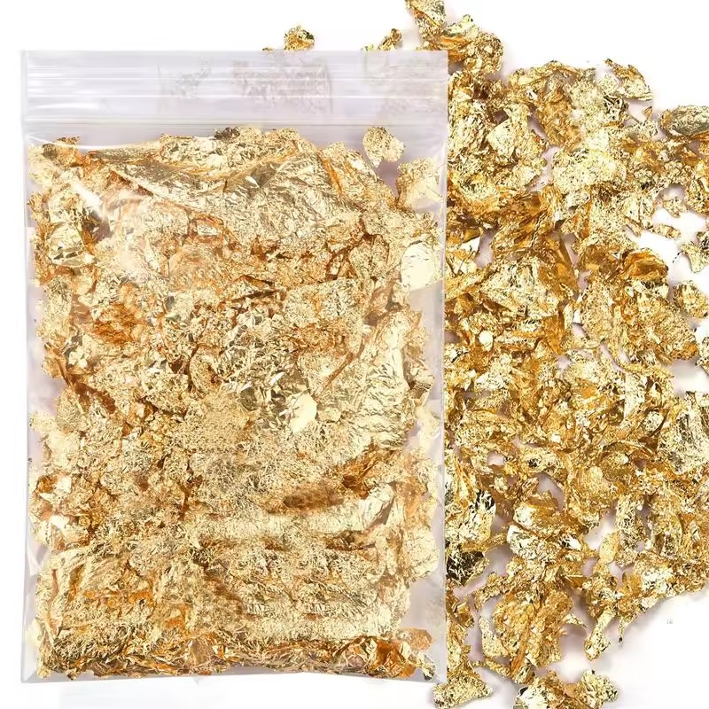 1G Bladgoud Vlokken – Luxe Decoratie voor Epoxy, Nail Art & Sieraden