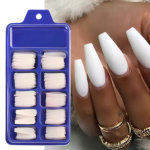 100 stuks Doodskist Kunstnagels – Volledige Cover Nail Tips