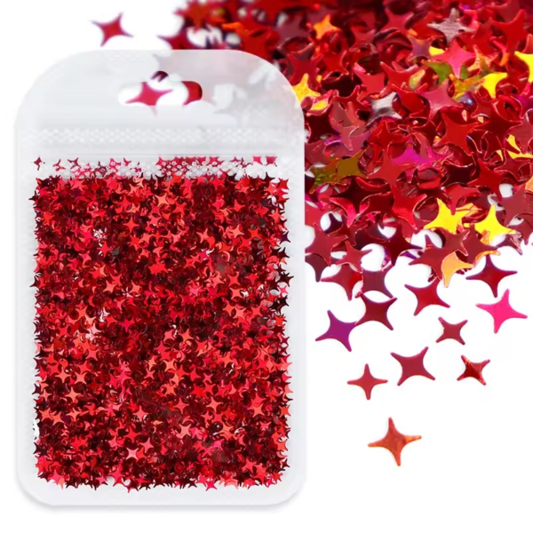 Boxi Polymeer Klei Hagelslag – Ster, Bloem, Hart en Fruit Plakjes voor DIY Slijm en Nail Art (10g)