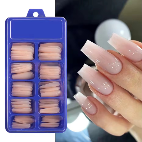 100 stuks Doodskist Kunstnagels – Volledige Cover Nail Tips