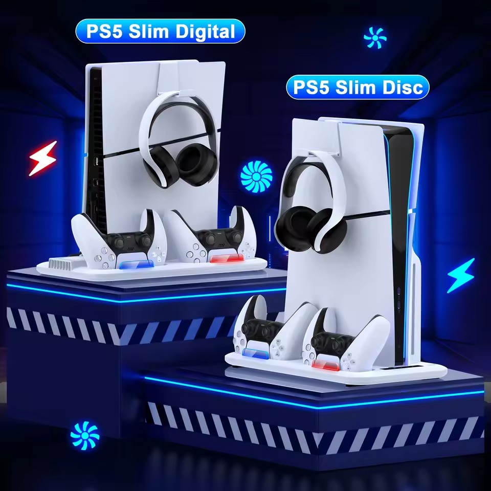 BEBONCOOL S4000 Cooling Stand – Verticaal Koelstation & Dual Snel Oplaadstation voor PS5