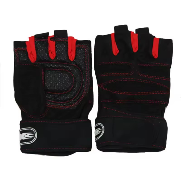 Fitness Handschoenen met Polssteun – Half Vinger Sporthandschoenen voor Mannen & Vrouwen - Afbeelding 3