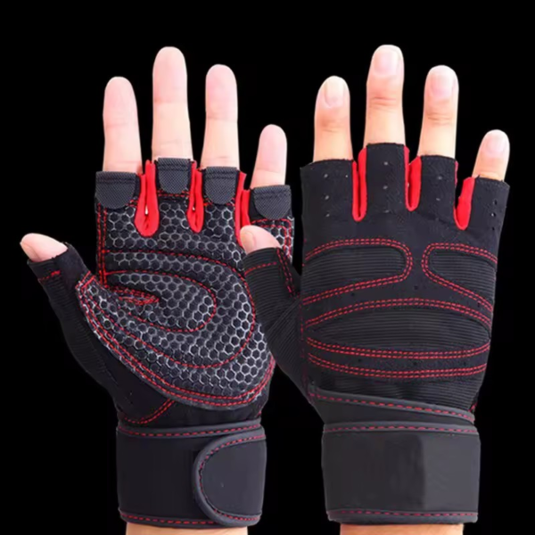 Fitness Handschoenen met Polssteun – Half Vinger Sporthandschoenen voor Mannen & Vrouwen