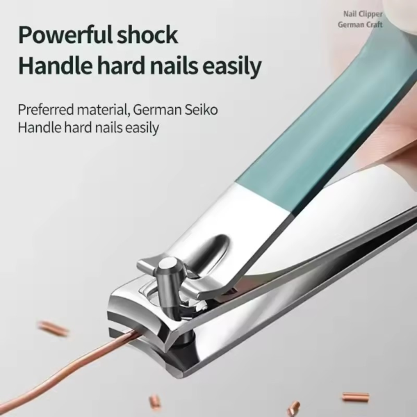 Ouriner 4-delige Nagelknipperset met Leren Etui – Professionele Manicure & Pedicure - Afbeelding 3
