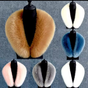 Winter Faux Fox Bontkraag – Afneembare Warme Sjaal voor Dames & Heren