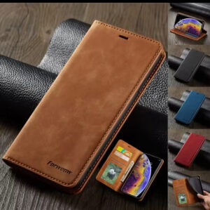 Dunne Suède Portemonnee-hoes voor iPhone 16 Pro Max – Flip Cover met Sterke Magneet