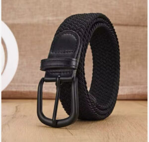 110 cm elastische geweven riem voor heren en dames, comfortabel en stijlvol in Koreaanse stijl.