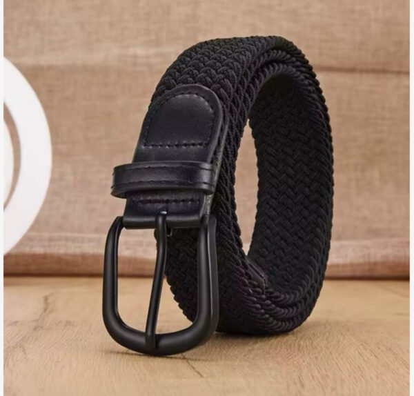 110 cm elastische geweven riem voor heren en dames, comfortabel en stijlvol in Koreaanse stijl.