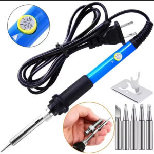 60W Instelbare Soldeerbout met Temperatuurregeling – Elektrische Soldeerpen met Accessoires – Ideaal voor Elektronica Reparatie