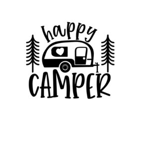 Auto Stickers Caravan Accessoires Creative Happy Camping Leven Exterieur Onderdelen Leuke, Decoratie Cover Krassen Producten Sticker