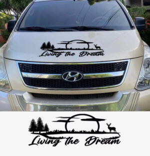 Auto Kap Stickers voor Hyundai Grand Starex / H1 / iLoad / iMax / Royale / H200 / H300 / A1 / Satelliet – Vinyl Decoratieve Bestickering – Camper & Bestelwagen Accessoire
