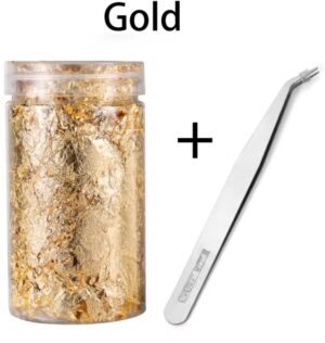 10g Bladgoud Vlokken – Epoxyhars Vulling, Goudfolie voor DIY, Siliconen Mallen, Nail Art & Sieraden Maken