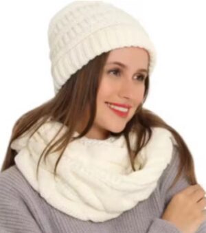 Super Custom Herfst/Winter Gebreide Muts & Slabbetje Set – Winddicht en Warm – Aanpasbare Kleuren en Maten – Groothandel