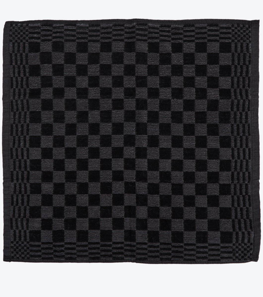 2 Stuks Zwarte Keukenhanddoek 50x50 cm – Sterk & Absorberend – 100% Katoen – Stijlvol & Duurzaam - Afbeelding 2